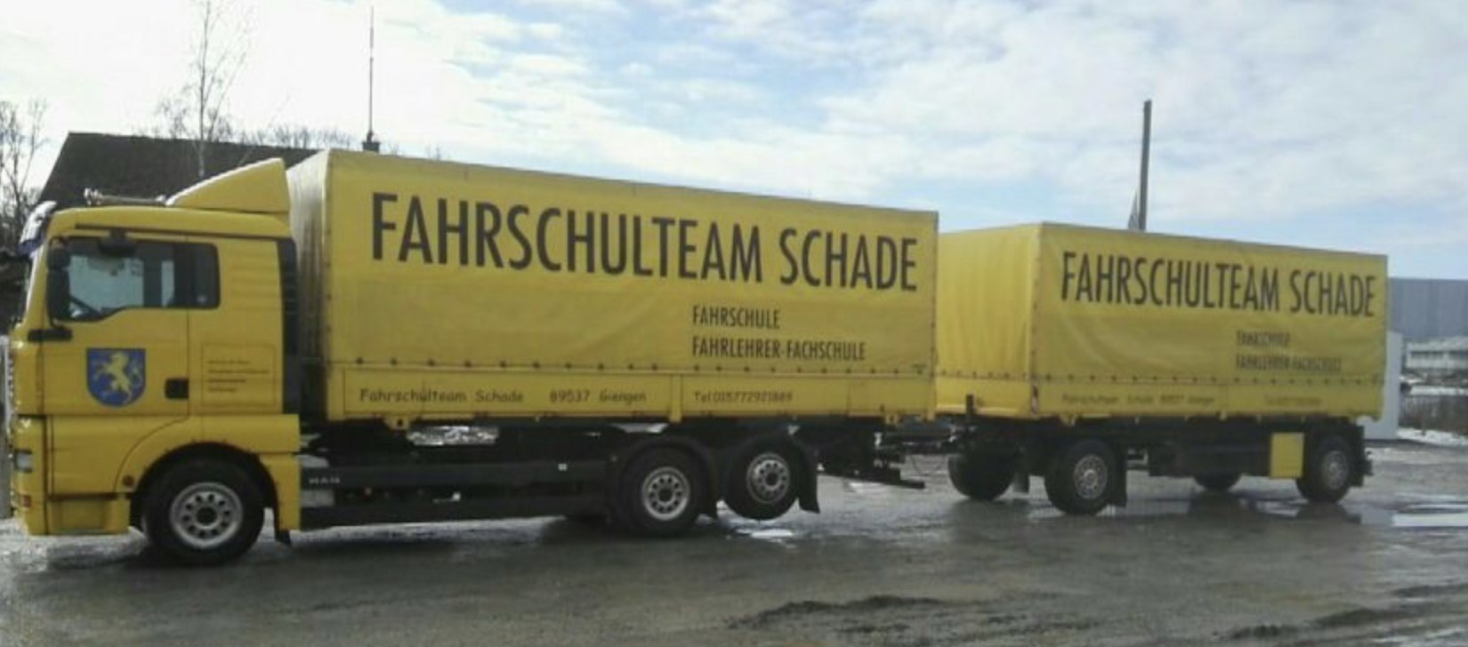 MAN TGA Schaltgetriebe mit Anhänger